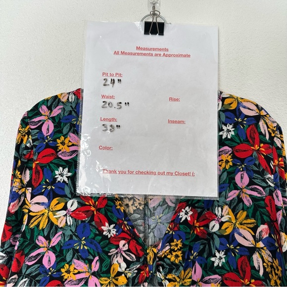 ELOQUII Elements Women's Plus Size Knot Front Floral Print Flounce Dress Size 16 - Picture 5 of 5